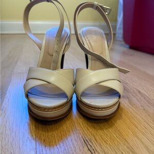 Aldo Cream Strappy Heels
